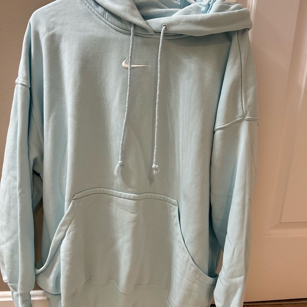 Nike Women's Light Blue Hoodie